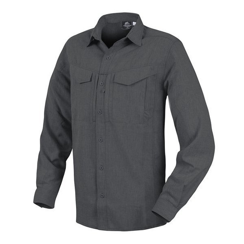 Helikon - Сорочка Defender Mk2 Gentleman Shirt® - меланж чорна/сіра - KO-DGM-PO-0119Z - Тактичні сорочки