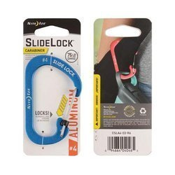 Nite Ize - Карабін SlideLock® Carabinet Aluminum #4 - Синій - CSLA4-03-R6