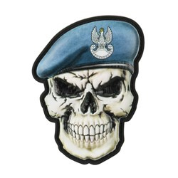 M-Tac - Моральна нашивка - Череп у береті - Сили берегової оборони Польщі - Липучки - ПВХ 3D - 52338205