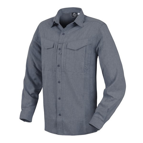 Helikon - Сорочка для джентльменів Defender Mk2 Gentleman Shirt® - меланж синій - KO-DGM-PO-6520Y - Тактичні сорочки