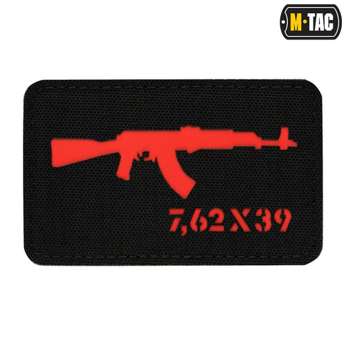 M-Tac - AKM 7.62x39 Laser Cut patch - Black/Black - 51110233 - Нашивки