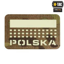 M-Tac - Нашивка з прапором і написом Польща - Лазерне різання - Пікселі/Прямокутник - Мультикамера/Флюо - 51007208