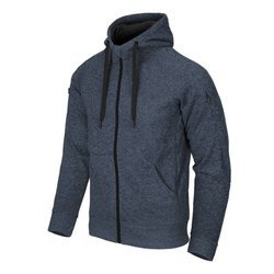 Helikon - Толстовка з капюшоном Covert Tactical Hoodie - Fullzip - Синій меланж - BL-CHF-SF-M2