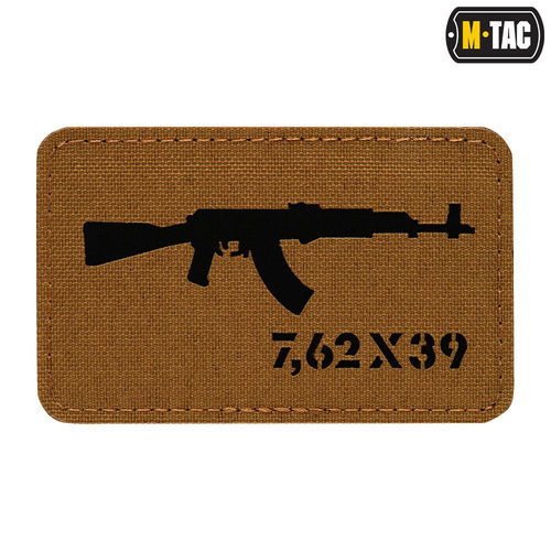 M-Tac - AKM 7.62x39 Laser Cut patch - Coyote/Black - 51110502 - Нашивки