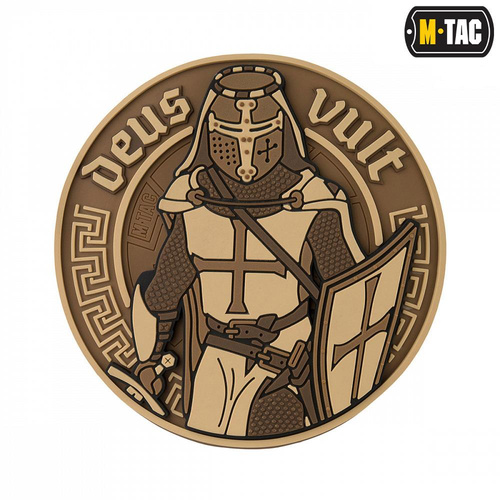 M-Tac - 3D ПВХ Нашивка Deus Vult - Coyote - 51116005 - Нашивки