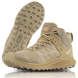 Merrell - Обувь трекинговая Nova 3 Tactical Mid - Wodoodporne - Coyote - J005051