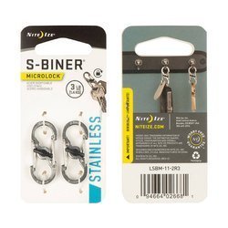 Nite Ize - Kaрабин S-Biner MicroLock - Сталь - 2Pack - LSBM-11-2R3