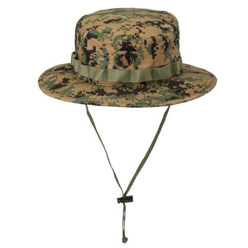 Helikon - Шляпа USMC Boonie Hat - PolyCotton Twill - Digital Woodland - KA-USM-PT-07 - Шляпы