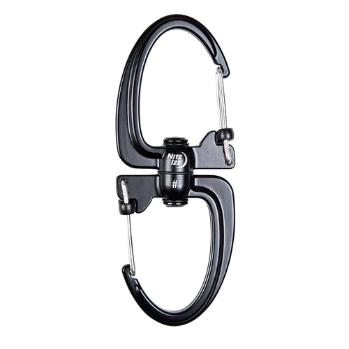 Nite Ize - S-Biner 360 SlideLock Dual Carabiner #4 - Black - SBLR4-01-R3 - Карабины