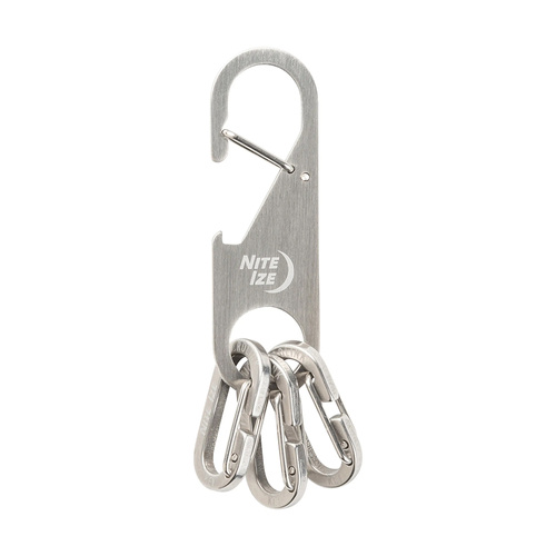 Nite Ize - Брелок-открывалка Z-Rack Keychain Bottle Opener Carabiner - Steel - Silver - ZRB-11-R6 - Карабины