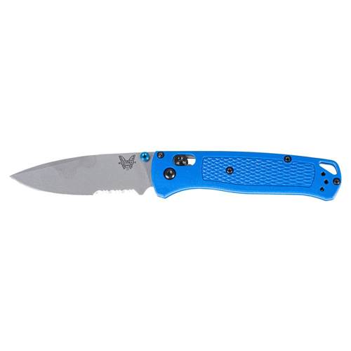 Benchmade - Складаний ніж Bugout - зубчастий - замок AXIS® - S30V - синій - 535SCP. - Швейцарські ножі