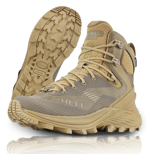 Merrell - Тактичні черевики Rogue Tactical GTX - Середні - Gore-Tex - Підошва Vibram - Dark Coyote - J005253 - Берци