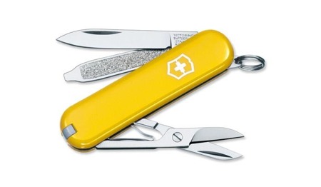 Кишеньковий ніж Victorinox - Classic SD - жовтий - 0.6223.8G - Швейцарські ножі